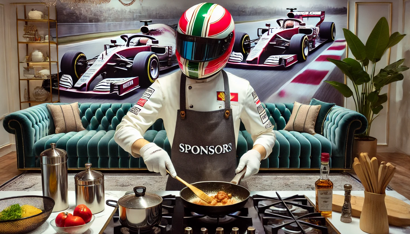 The Formula One Chef, the $14,000 Couch, and the Kitchen Circus - Cover Image