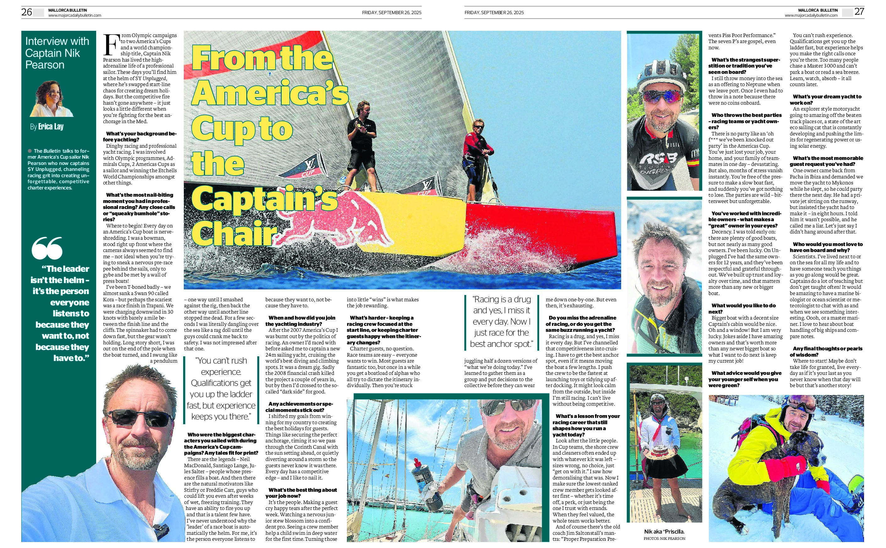 From the America’s Cup to the Captain’s Chair